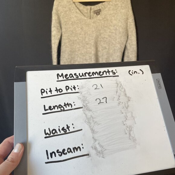 Point Sur women's size XS Gray Longline Button-Back Knit Sweater v-neck top - Picture 5 of 7